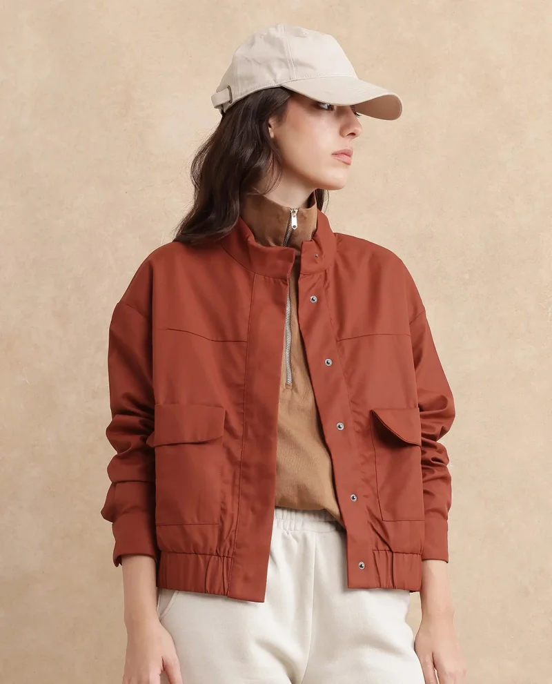 Rareism Rareism Women Rukks Rust Plain Jacket