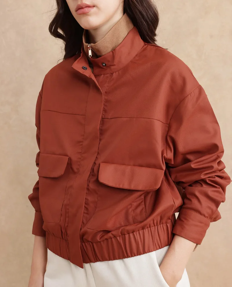Rareism Rareism Women Rukks Rust Plain Jacket