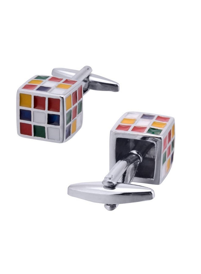 Jonwo Magic Cube Men Cufflinks Jewelry In Gift Box For French Shirt Stainless Steel Classic Tuxedo Unique Business Wedding - Image 4