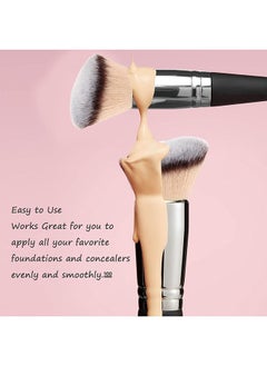 General Makeup Brushes Dual ended Foundation Brush Concealer Brush Perfect for Any Look Premium Luxe Hair Rounded Taperd Flawless Brush Ideal for Liquid, Cream, Powder,Blending,Concealer  - Image 4