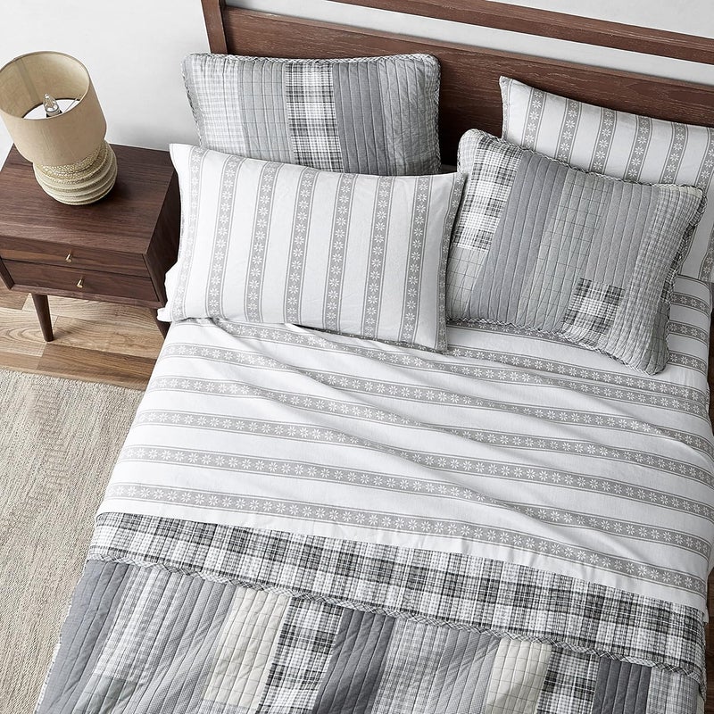 Eddie Bauer - King Sheet Set, Warm Breathable Cotton Flannel Bedding with Deep Pockets, Brushed for Extra Softness, Cozy Home Decor, Oeko-Tex Certified (Snowflake Fair Isle, King) - Image 3