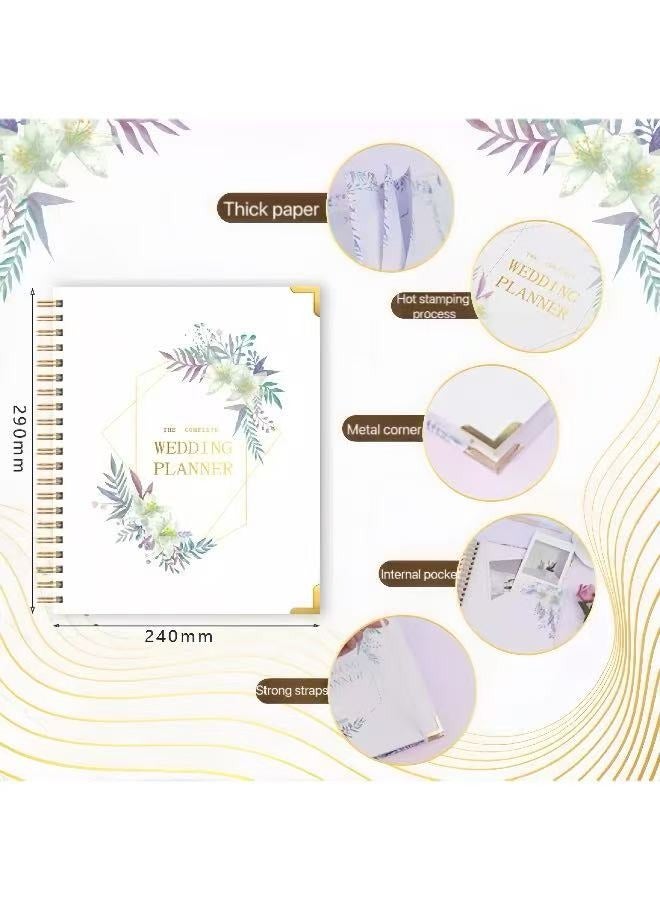 Generic Your Perfect Wedding Planner | Engagement Diary Gift Book | Bridal Countdown Calendar, 120 pages, A4 - Image 3