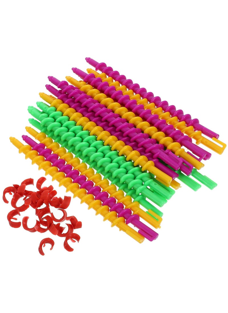 Healeved - Healeved 20PCS Spiral Rods Spiral Hair Perm Rods for Long Hair Heatless Spiral Curlers Hairdressing Hair Rollers Spiral Hair Curlers Perm Rods - Image 1