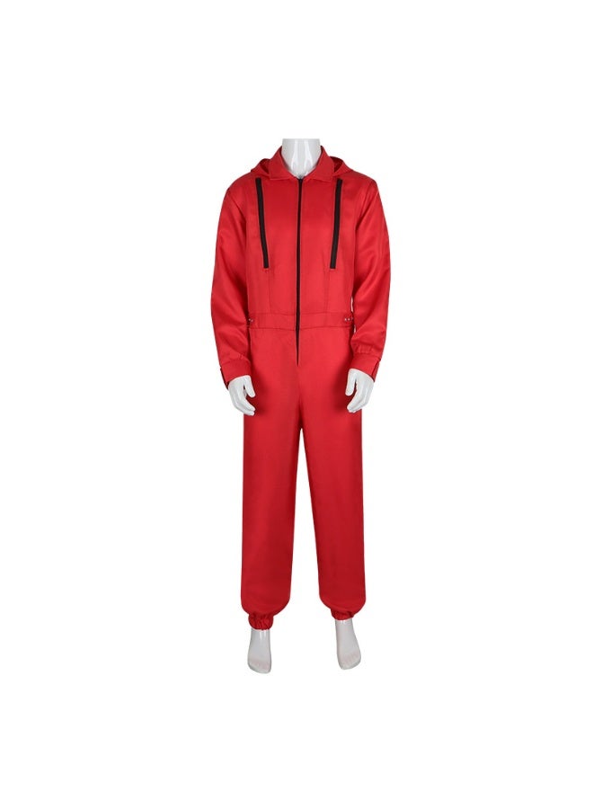 NIBEMINENT Role-playing character costumes, red workwear, event performance costumes - Image 1