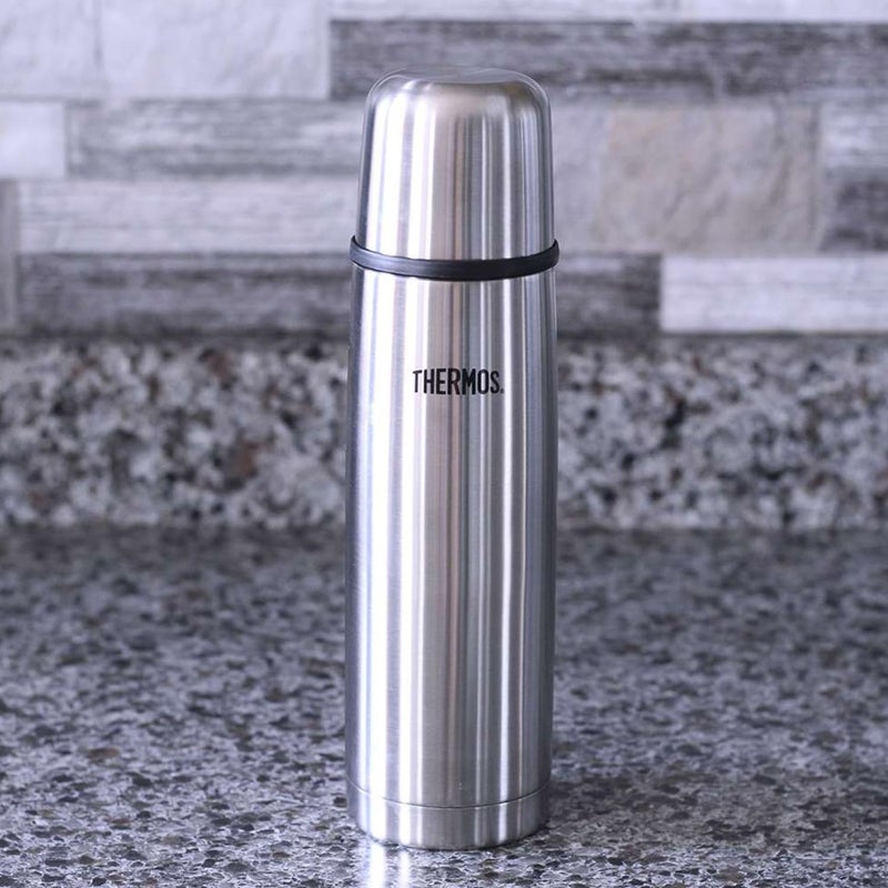 THERMOS STAINLESS STEEL VACUUM INSULATED STEEL FLASK 350 ML, FBB-350SBK, VACUUM FLASK, THERMAL FLASK, INSULATED WATER BOTTLE - Image 4