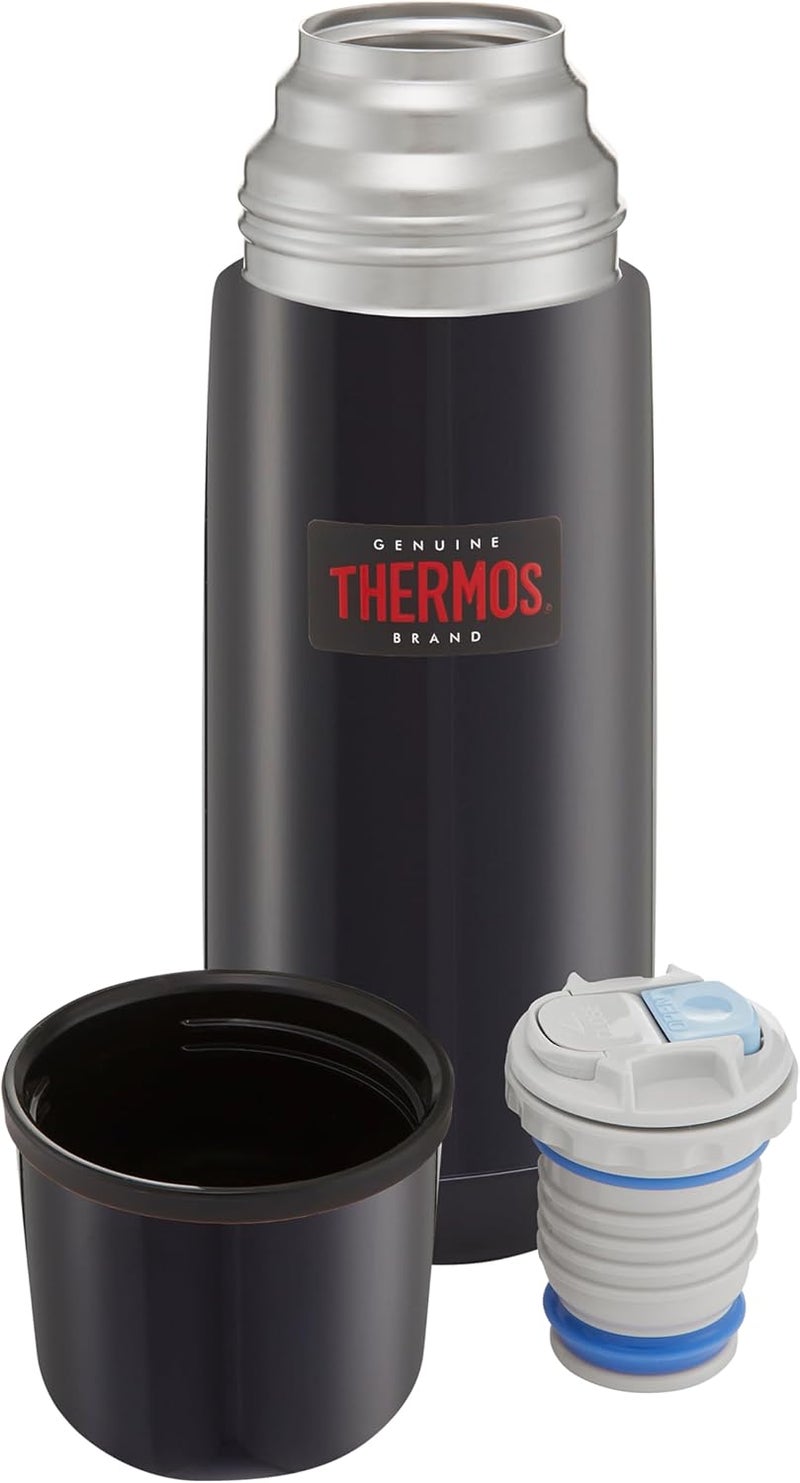 THERMOS STAINLESS STEEL VACUUM INSULATED STEEL FLASK 350 ML, FBB-350SBK, VACUUM FLASK, THERMAL FLASK, INSULATED WATER BOTTLE - Image 2