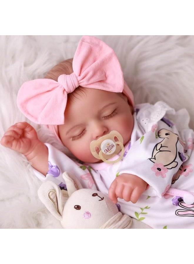 NPK 18-inch Lifelike Doll, Adorable Doll, Lifelike Reborn Toddler Girl, Handmade Silicone Soft Vinyl Reborn Baby Doll, Perfect For A Newborn Doll Toy Set And A Child Companion Gift - Image 3