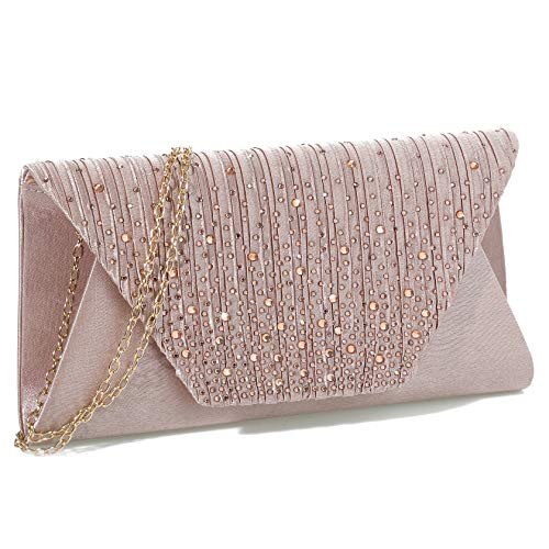 Mihawk clutch purses for women evening bag and handbags for wedding(Champagne) - Image 2