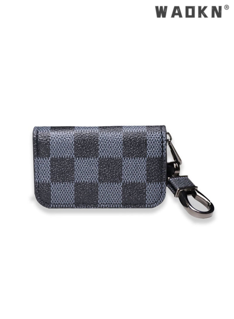 دبليو أيه أو كي أن مفتاح الناقل العالمي مع سلسلة ، والتعاقد من كيس مفتاح ، مفتاح مربع مع سستة ، مثالية للحصول على مفتاح الانتهاء من الضروريات الصغيرة ، محمولة وآمنة مفتاح المحفظة - Image 4