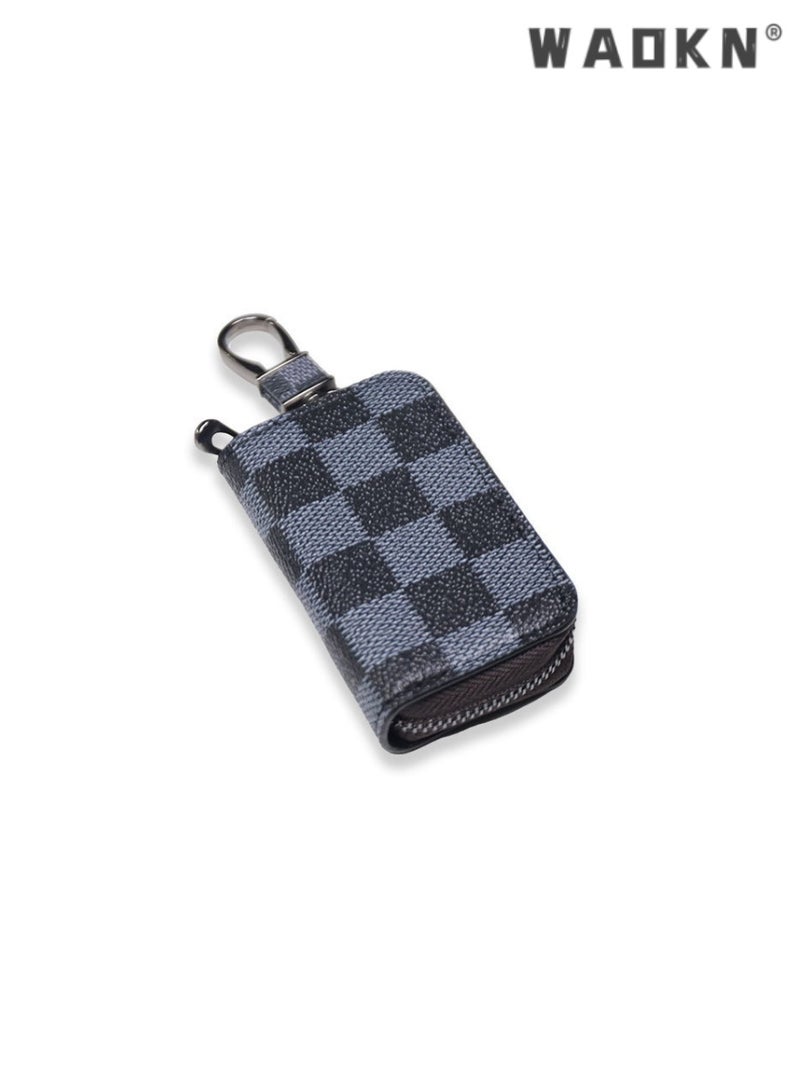 دبليو أيه أو كي أن مفتاح الناقل العالمي مع سلسلة ، والتعاقد من كيس مفتاح ، مفتاح مربع مع سستة ، مثالية للحصول على مفتاح الانتهاء من الضروريات الصغيرة ، محمولة وآمنة مفتاح المحفظة - Image 3