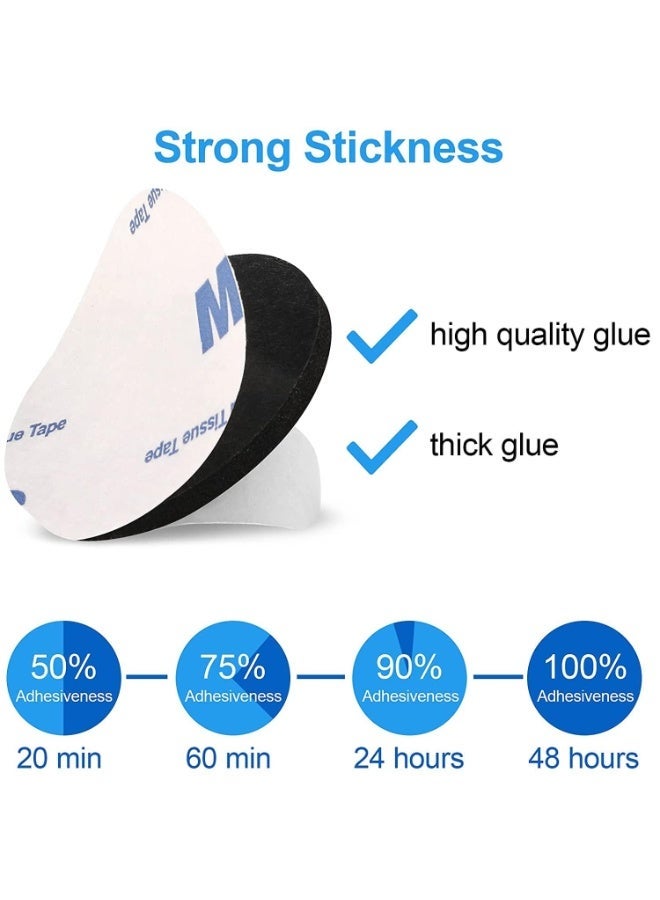 MJZ 60PCS Double Sided Foam Tape, Any Cutting Mounting Self Adhesive Tape, Strong Sticky Pads with Squares and Rounds, 3mm Thickness Pre-Cut Foam Tape, Self-Adhesive Waterproof Adhesive Tape for Fixed Sound Insulation Pad, Picture, 40×40mm - Image 2