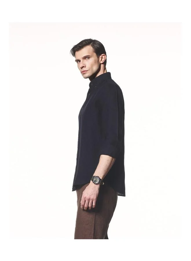 Liwali  100% Linen Button-Down Collar Shirt. for Men | Best Price UAE