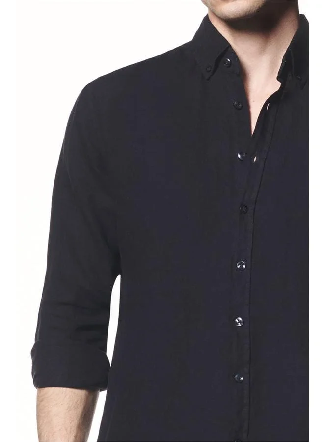 Liwali  100% Linen Button-Down Collar Shirt. for Men | Best Price UAE
