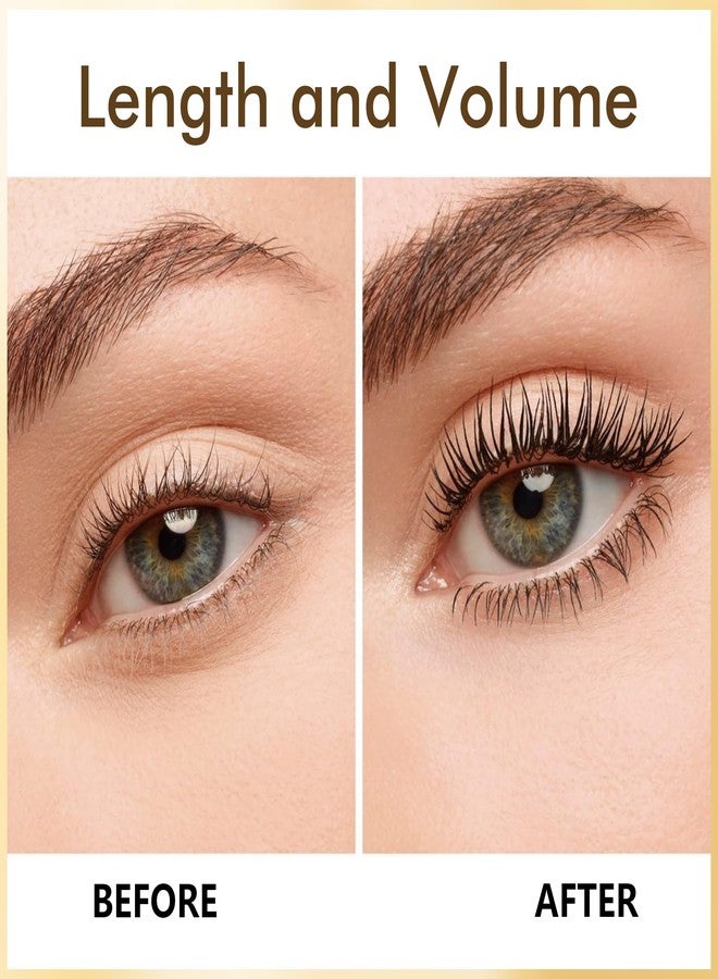 FV ماسكارا FV المقاومة للماء باللون الأسود، تدوم طويلاً، لطول، حجم وتجعيد، بدون تكتل، مقاومة للتلطخ، ماسكارا خالية من القسوة لجميع أنواع الرموش - Image 2