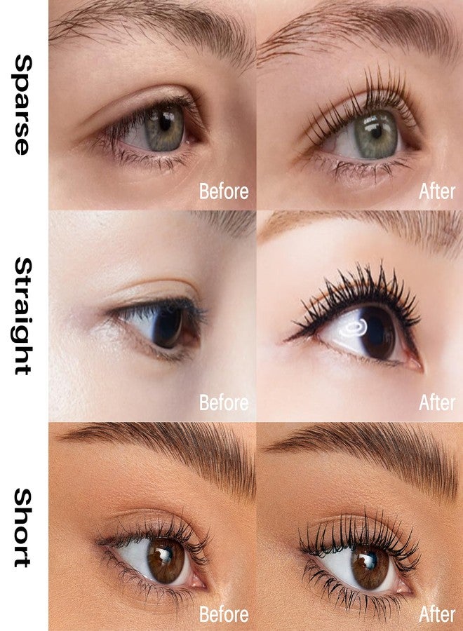 FV ماسكارا FV المقاومة للماء باللون الأسود، تدوم طويلاً، لطول، حجم وتجعيد، بدون تكتل، مقاومة للتلطخ، ماسكارا خالية من القسوة لجميع أنواع الرموش - Image 5