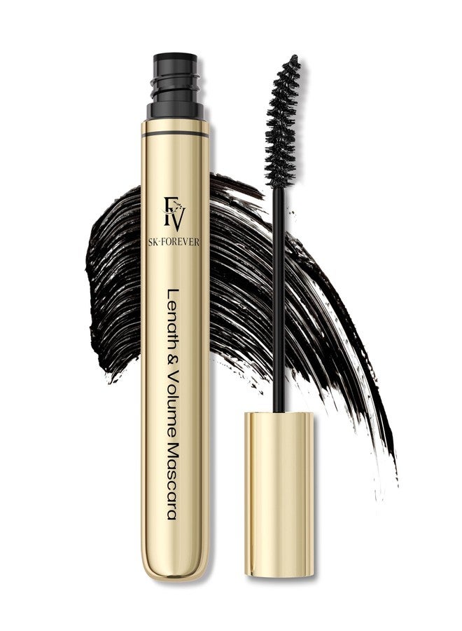 FV ماسكارا FV المقاومة للماء باللون الأسود، تدوم طويلاً، لطول، حجم وتجعيد، بدون تكتل، مقاومة للتلطخ، ماسكارا خالية من القسوة لجميع أنواع الرموش - Image 1