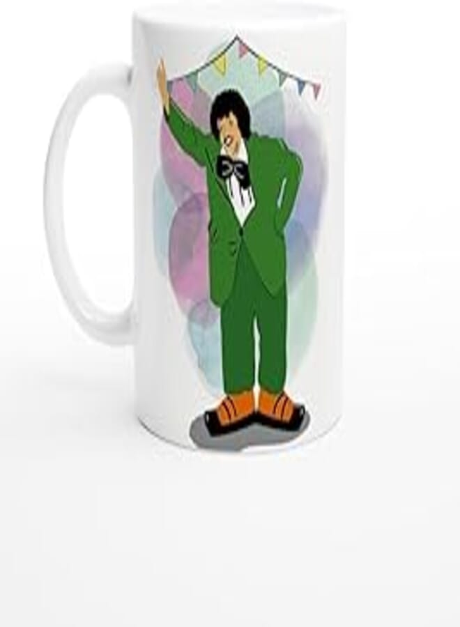 Creative Printed Mug With Special Design - فطوطة (white mug) 