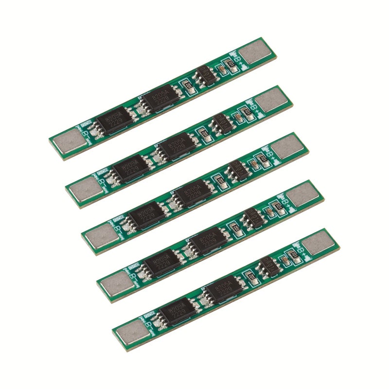 5 قطع من لوحة حماية دائرة التحكم في الشحن (BMS) لبطارية ليثيوم أيون 18650، 1S، 3.7V، 4.2V، 4A، مع فتحات PCB KP 3542 2 - Image 1