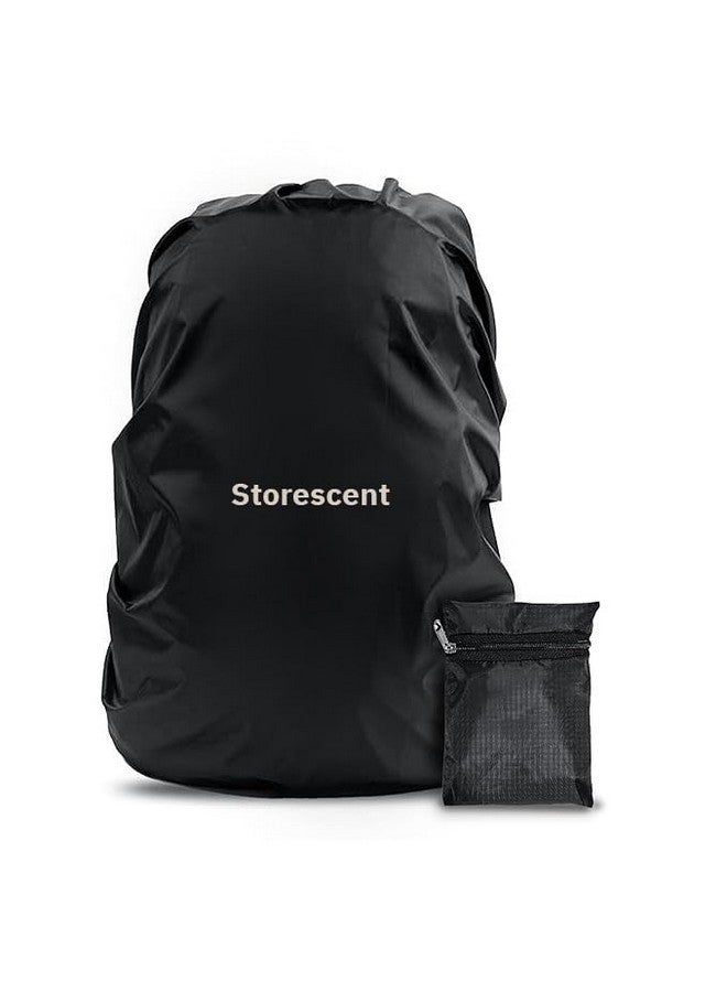 Storescent Dust & Rain Cover for Backpack with Pouch, Waterproof Dustproof Rain Cover Bag Elastic Adjustable for School, College, Office, Trekking Bags (30L-35L) (Pack of 2) - Image 1