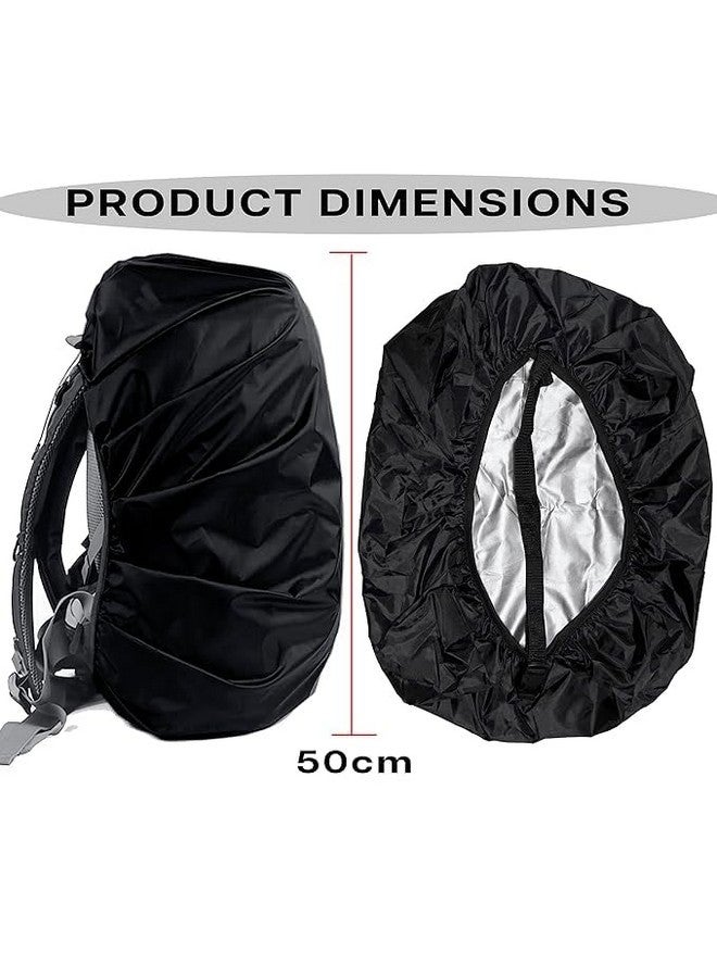 Storescent Dust & Rain Cover for Backpack with Pouch, Waterproof Dustproof Rain Cover Bag Elastic Adjustable for School, College, Office, Trekking Bags (30L-35L) (Pack of 2) - Image 2