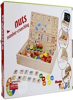 Generic W21-10 educational wooden donut numbers 
