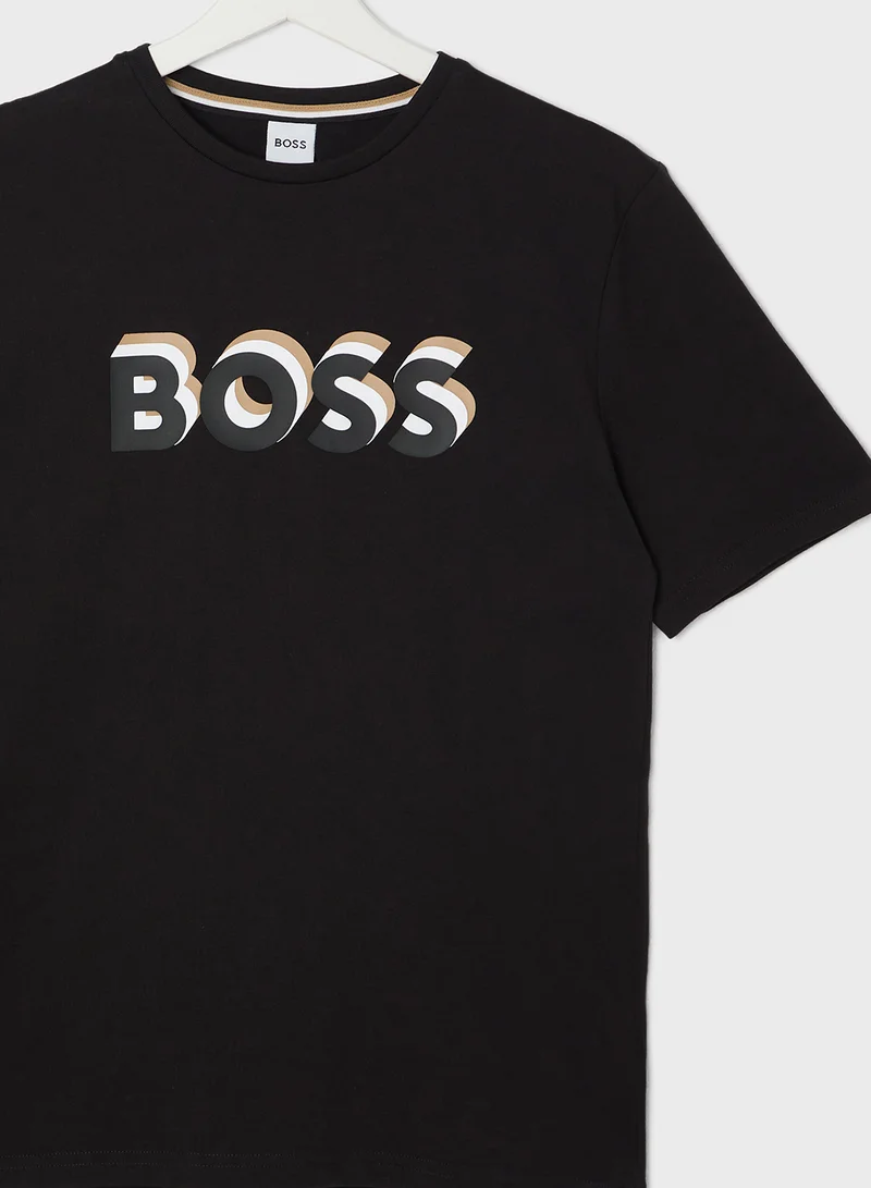 بوس Kids Logo T-shirt