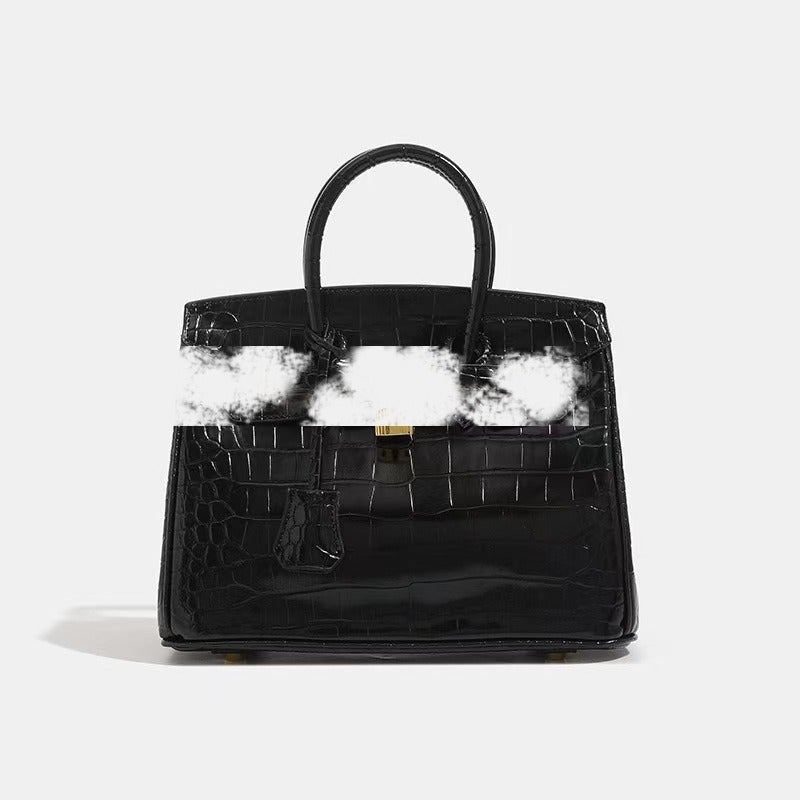Fashionable Classic Hot-Selling Crocodile-Pattern Platinum Bag - Large Capacity Handbag, Shoulder & Crossbody