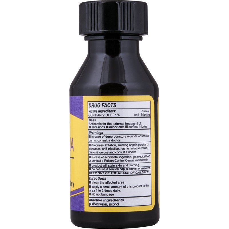 Sanar Naturals Gentian Violet, 1 fl oz - Violeta de Genciana - Tincture of Violet 1% First Aid Antiseptic - Image 4