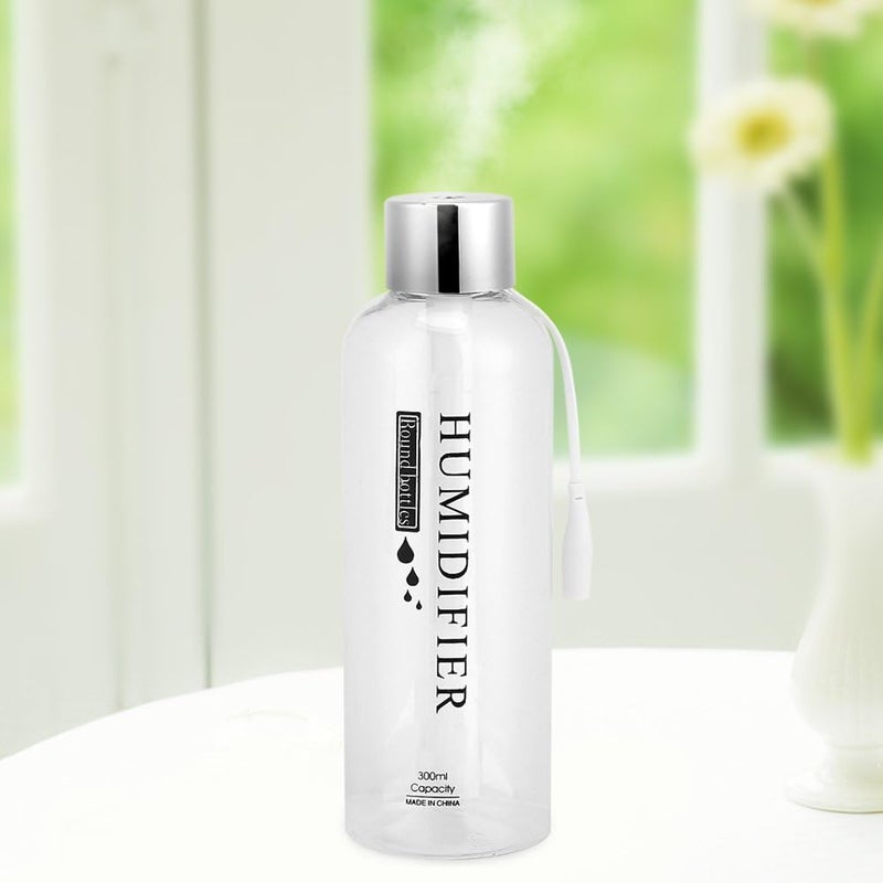 Focket Air Humidifier300ml Mini Portable Quiet Operation Transparent USB Water Bottle Air Diffuser Fine Mist Automatic Power Off Mist Maker for Car Office Home Study - Image 2