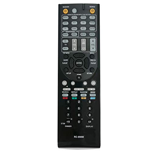 ZdalaMit RC-898M Replace Remote Control Applicable for Onkyo AV Receiver TX-NR646 TX-NR747 TX-NR545 TXNR646 TXNR747 TXNR545 - Image 1