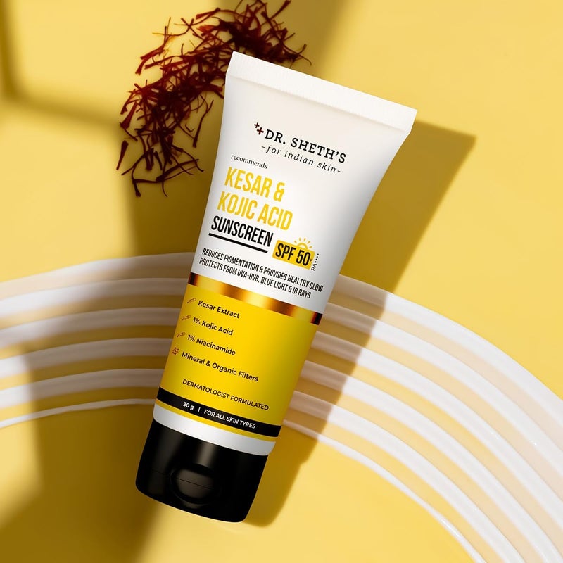 Dr. Sheth's KESAR & KOJIC ACID SUNSCREEN 30G - Image 2