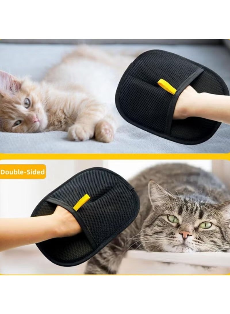 YANCI Pet Grooming Glove – Dual-Sided Reusable Pet Hair Remover Mitt for Dogs & Cats, Deshedding Brush for Long or Short Hair, Gentle Massage Glove for Bathing & Cleaning Furniture  - Image 5