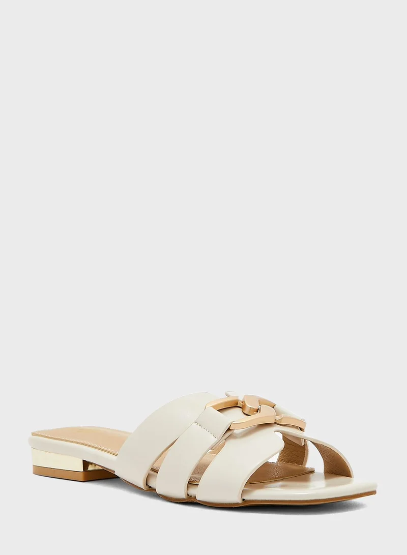 ELLA Chunky Chain Link Flat Sandals