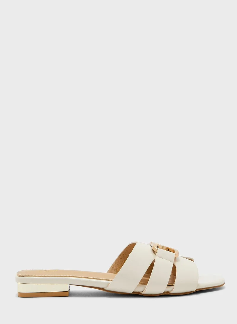ELLA Chunky Chain Link Flat Sandals