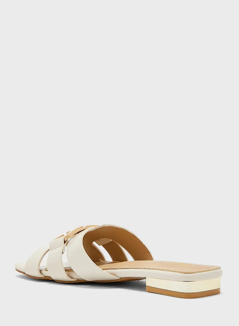 ELLA Chunky Chain Link Flat Sandals