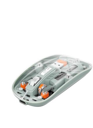Wireless Gaming Mice Fully Transparent PC Shell Design Adjustable DPI Silent Mouse 3 Modes 24GBT 1BT 2 Mouse  Quiet Mouse atible with PC Lapto Tablets  Green) - pzsku/ZA6A0C832D965612AEBBEZ/45/_/1729006580/caf8cfc3-873a-45a4-83ca-4168b9ca0f96