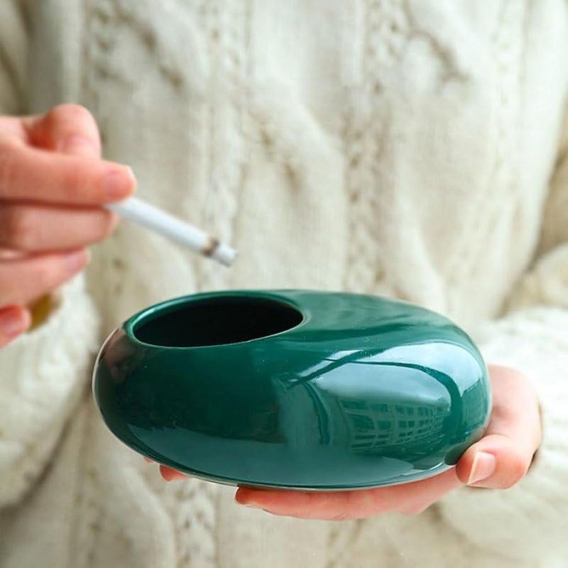 Creative Ceramic Ashtray For Home Office Patio Decoration Color C - Image 5