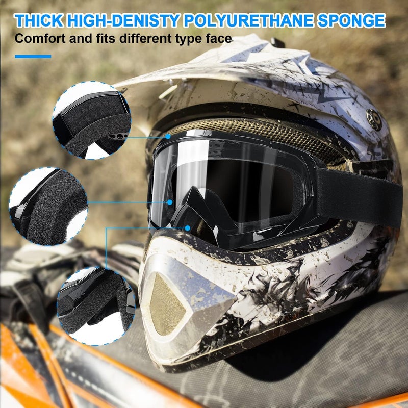 Surpassme Motorcycle Goggles with UV Protection - Image 5