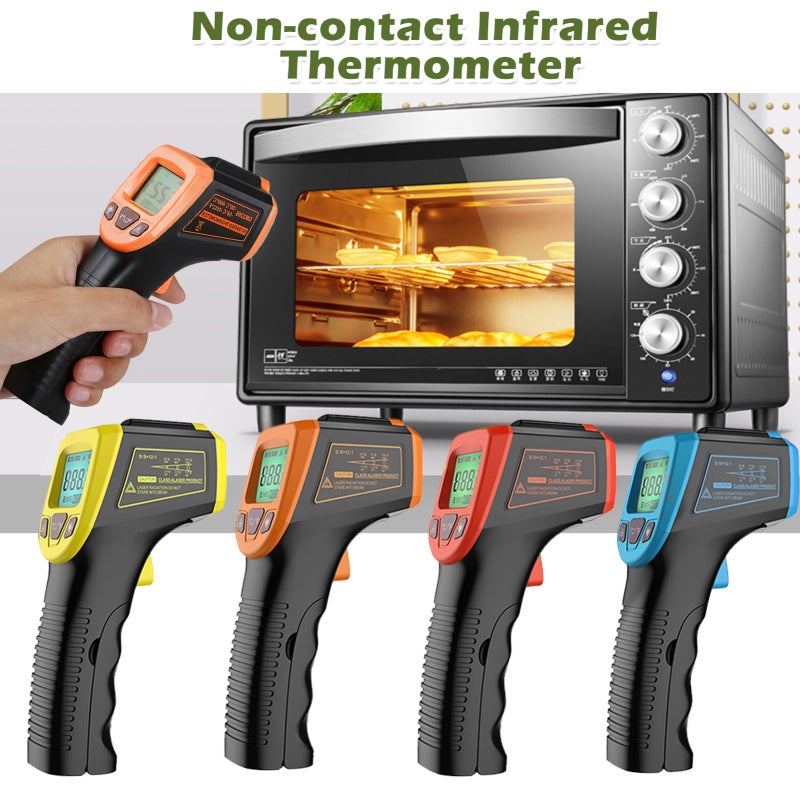 High Performance Handheld Infrared Thermometer with Digital LCD Backlight Display - Adjustable Emissivity 0.1-0.99 for Extreme Temperature Measurement - Image 5