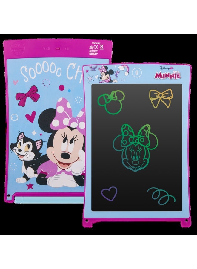 Volkano Disney Minnie Mouse 8.5 Inch LCD Writing Pad | Kids writing tablet with Minnie Mouse design, reusable screen, lightweight build, and easy erase function for drawing and learning - Image 1