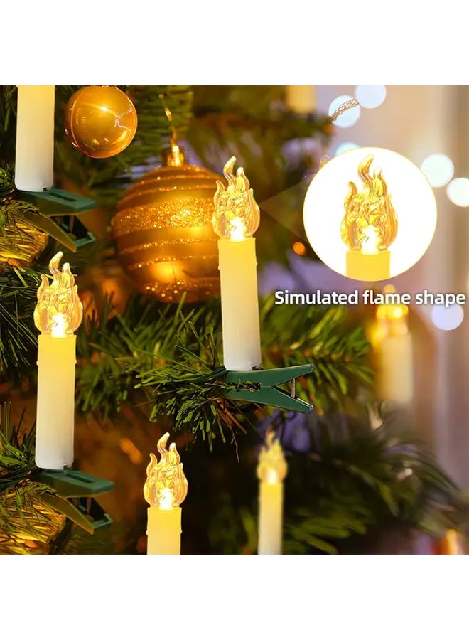30 لمبة LED 476 إنش أضواء عيد الميلاد الخيالية باللون الأبيض الدافئ مع منفذ USB و8 أوضاع سلسلة لتزيين الشجرة - Image 5