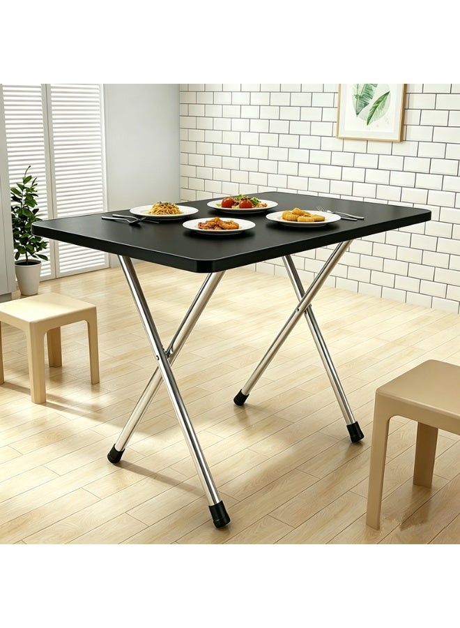 Nordic Wood Grain Folding Dining Table Small Household Portable Installation-Free Home Dining Table（60*40*50cm) - Image 1