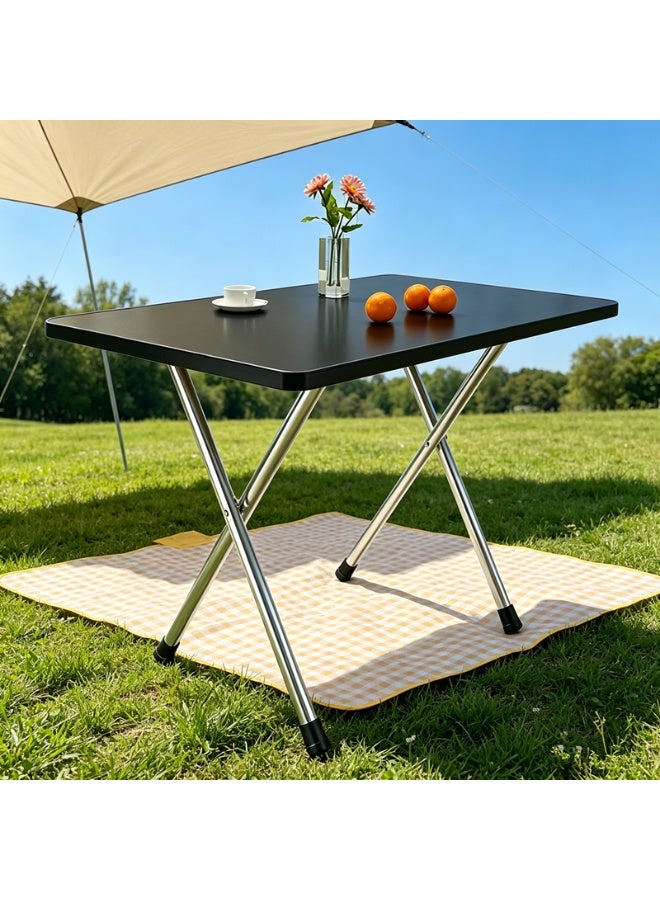 Nordic Wood Grain Folding Dining Table Small Household Portable Installation-Free Home Dining Table（60*40*50cm) - Image 5