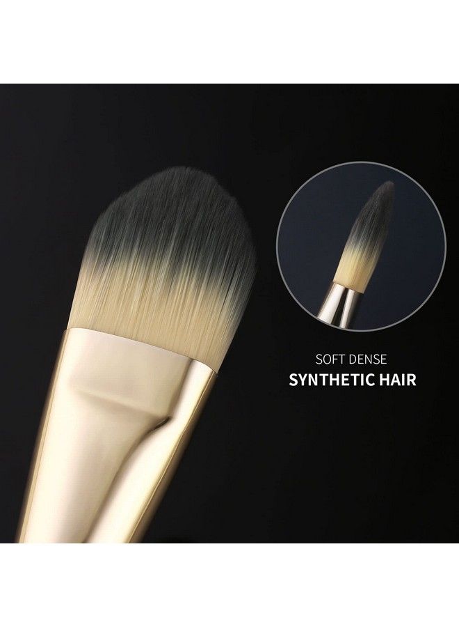 BEILI Foundation Brush Set For Liquid Mask Concealer Makeup Flat Foundation Makeup Brushes For Liquid Cream Foundation Powder Buffing Blending Premium Face Makeup Brushes(2Pcs) - Image 5
