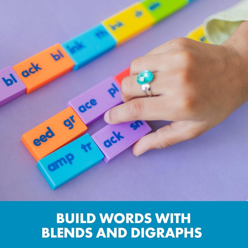 Educational Insights Phonics Dominoes - Blends & Digraphs Learning Game with 84 Colorful Pieces - Image 3
