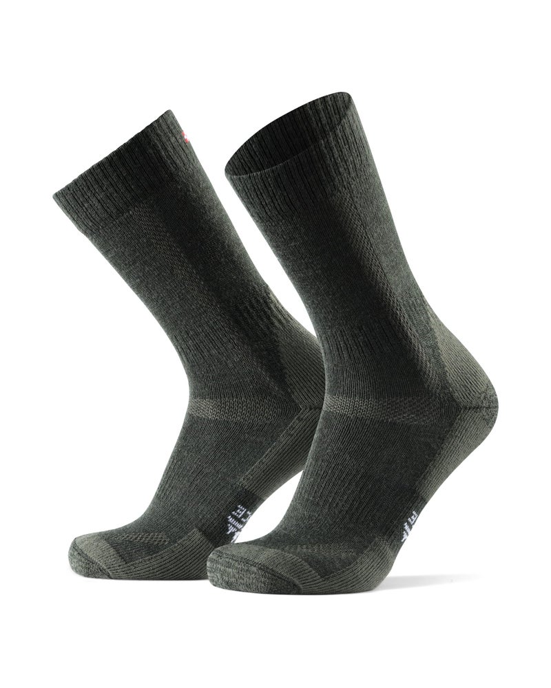 DANISH ENDURANCE Merino Wool Hiking & Trekking Socks (Forest Green 1 Pair, US Women 11-13/US Men 9.5-12.5) - Image 1