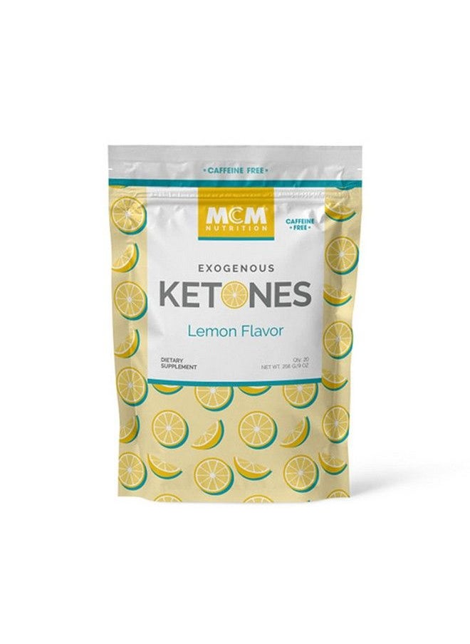 MCM Nutrition - Exogenous Ketones Powder And Bhb Caffeine Free (Lemon) Keto Drink Mix & Fast Acting Ketosis Packets Ketone Drink For Ketosis Ketones Supplement For Ketosis (20 Keto Packets) - Image 1
