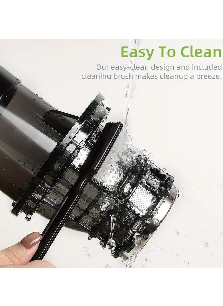 Cold Press Slow Juicer - 48 RPM Masticating Juicer with 550W Motor for Maximum Nutrient Extraction