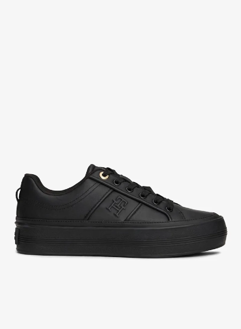 Leather Flatform Sneakers