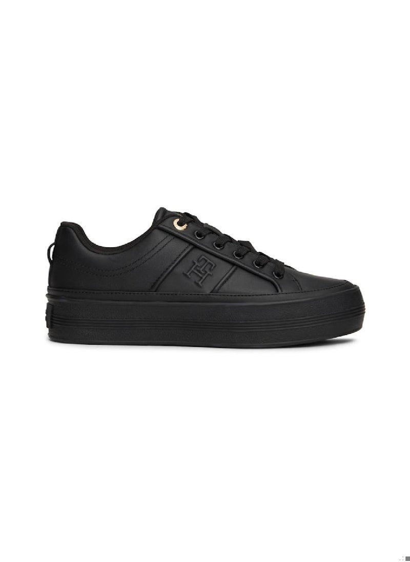 Women's Leather Flatform Sneakers - Leather, Black - pzsku/ZA6A1420F5AF2D23F565AZ/45/_/1741873935/400600ae-32a7-4a23-9087-7779ff7b77fa